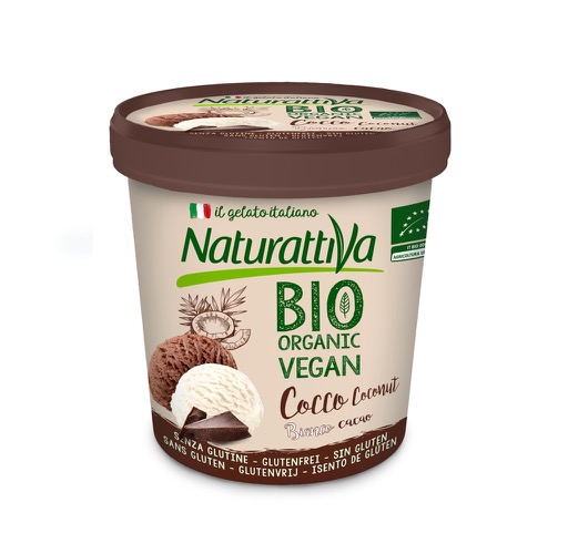 Naturattiva Glace au coco vanille/chocolat sans gluten bio 300g